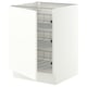 SEKTION Base cabinet with wire baskets, white/Aspudden matte white, 24x24x30 "