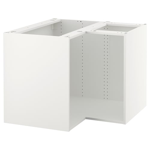 White SEKTION cabinet. Square, sturdy, open shelves for l/u-shaped kitchens.