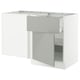 SEKTION Corner base cab w drawer and shelf, white/Havstorp light gray, 50x24x30 "