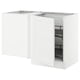 SEKTION Corner base cab w pull-out fitting, white/Axstad matte white, 50x24x30 "