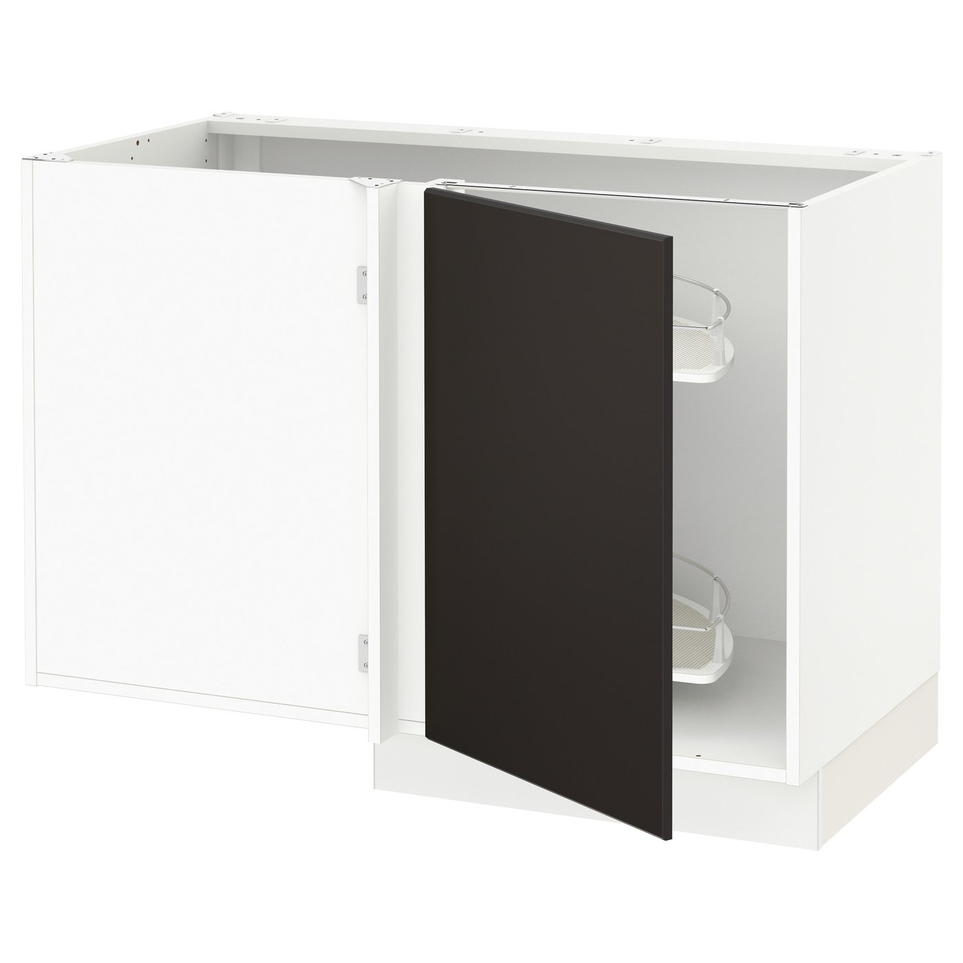 SEKTION Corner base cab w pull-out fitting, white ...