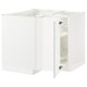 SEKTION Corner base cabinet with carousel, white/Axstad matte white, 38x24x30 "