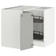 SEKTION Corner base cabinet with carousel, white/Havstorp light gray, 38x24x30 "
