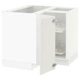 SEKTION Corner base cabinet with carousel, white/Ringhult white, 38x24x30 "