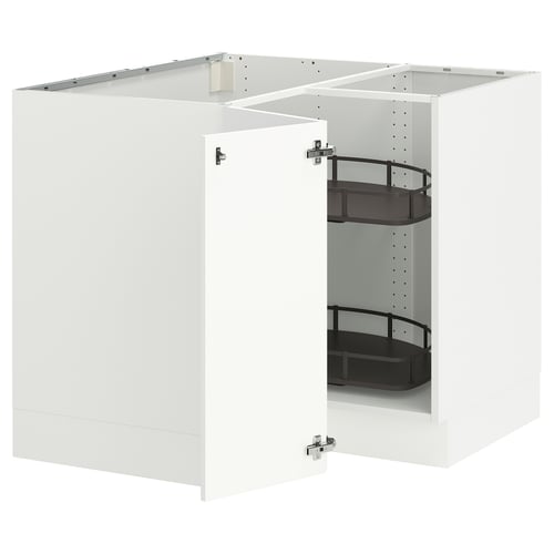 SEKTION white kitchen unit set, modern design, high gloss finish.
