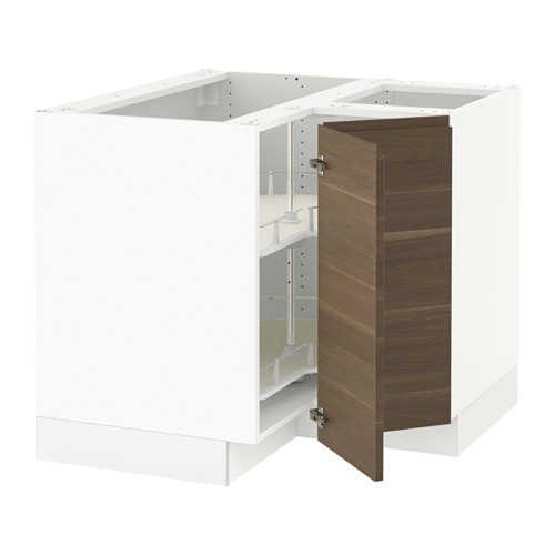 SEKTION Corner base cabinet with carousel Voxtorp left 