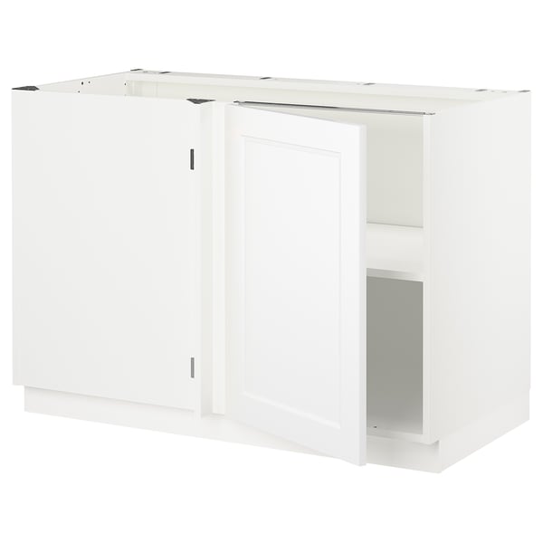 SEKTION corner base with shelf, white/Axstad matt white