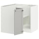SEKTION Corner base cabinet with shelf, white/Lerhyttan light gray, 38x24x30 "