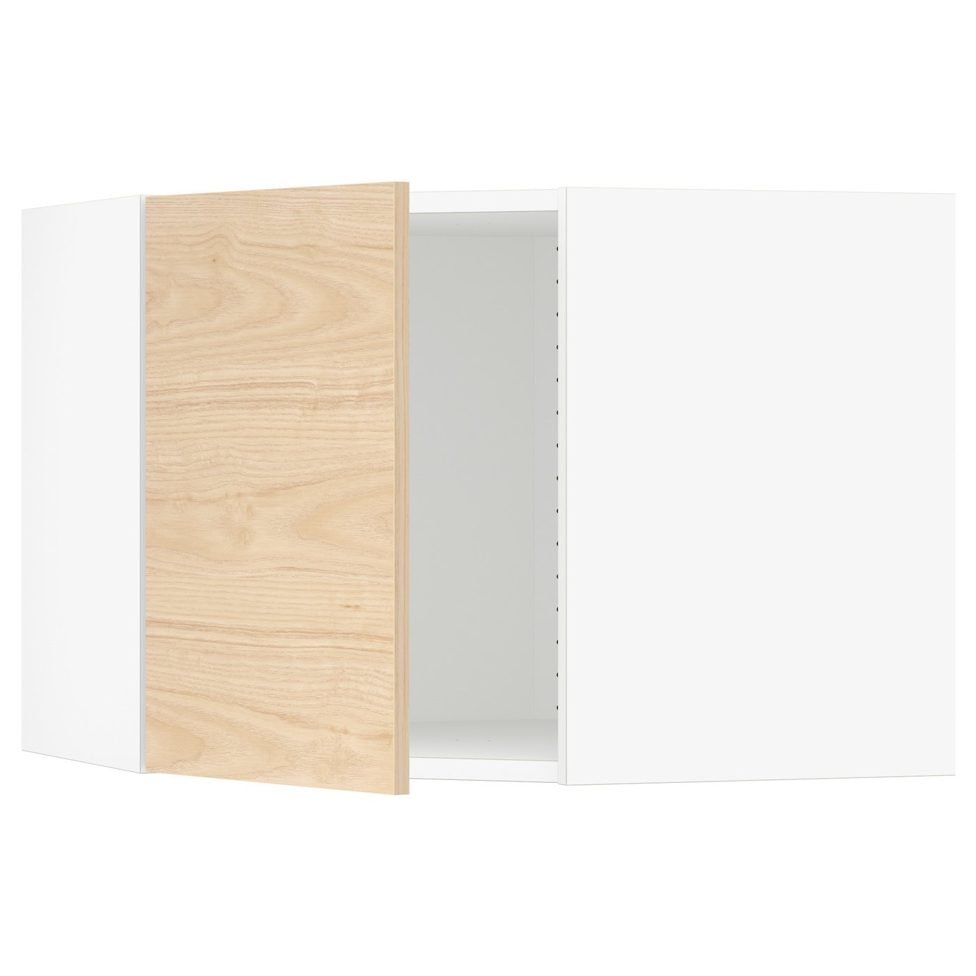 SEKTION corner wall cabinet, white/Askersund light ash