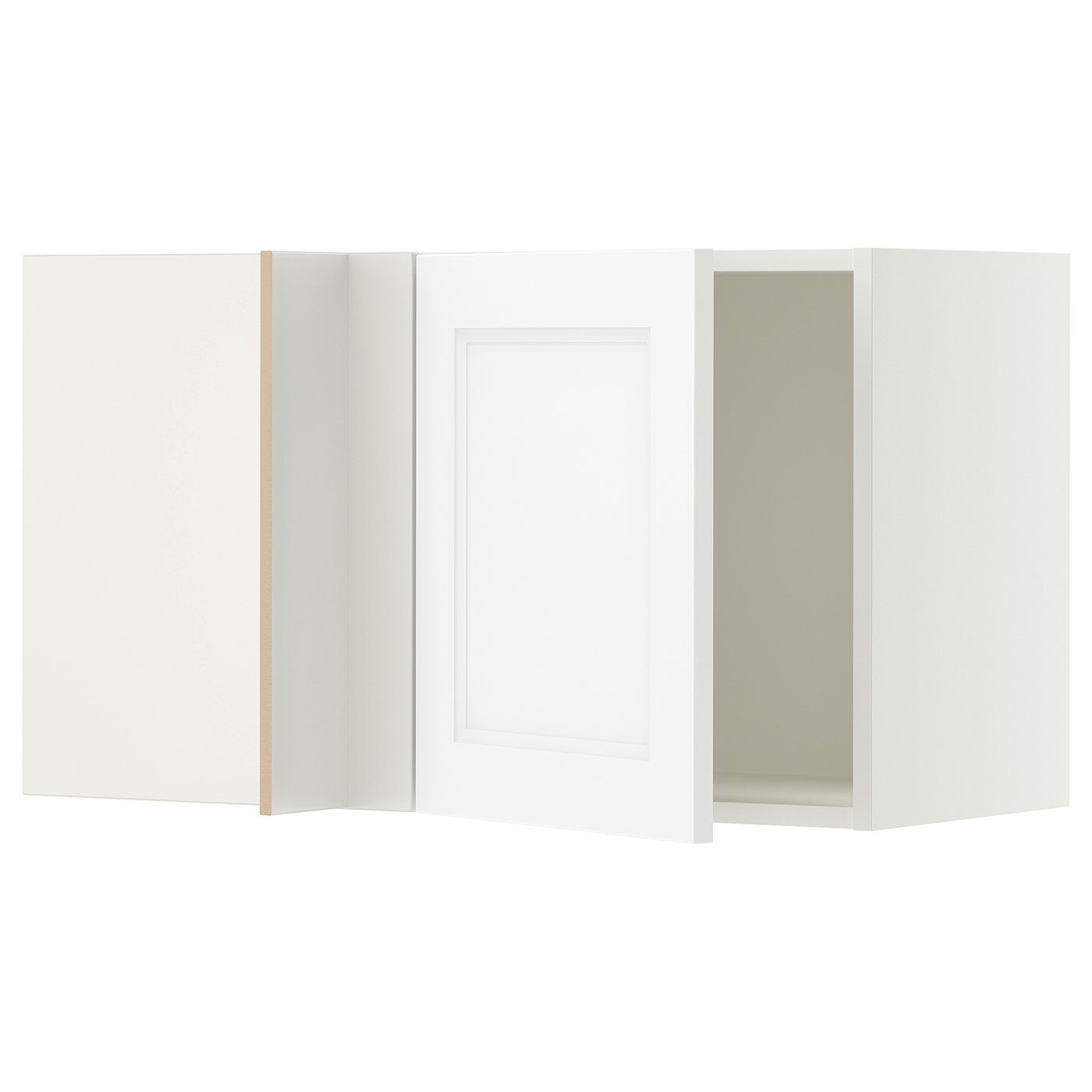 SEKTION corner wall cabinet, white/Axstad matte white, 36x15x20
