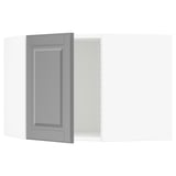 SEKTION Corner wall cabinet, white/Bodbyn gray, 26x15x20 "