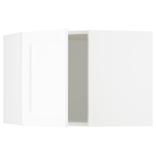 SEKTION white kitchen cabinet, sleek design, adjustable shelves, sturdy wood.