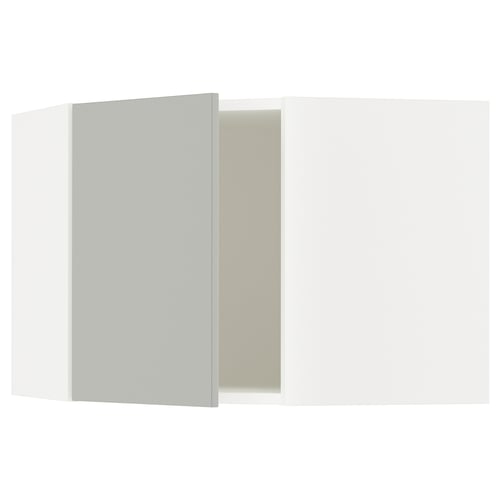 Image shows grey SEKTION kitchen cabinet. Modern light grey tone, rectangle shape, with sleek, clean design.