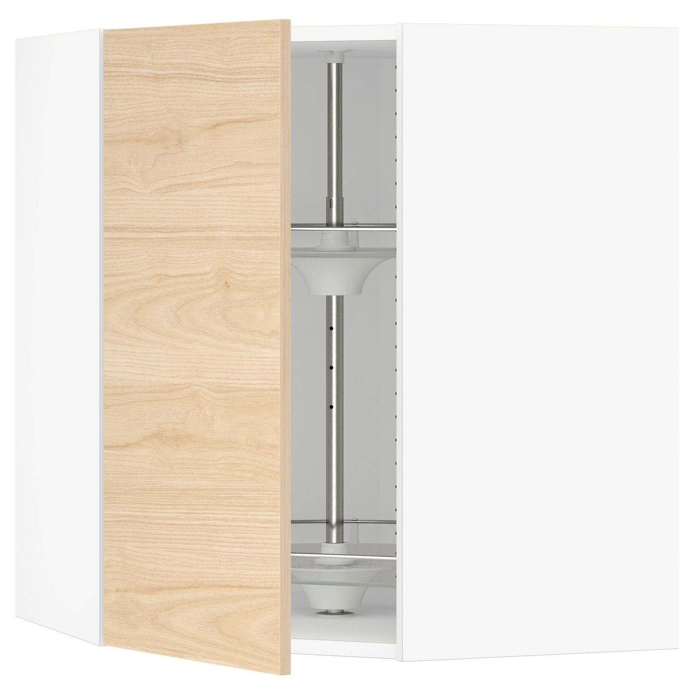 *sora iro*　IKEA　イドーセン SEKTION corner wall cabinet with carousel, white/Askersund