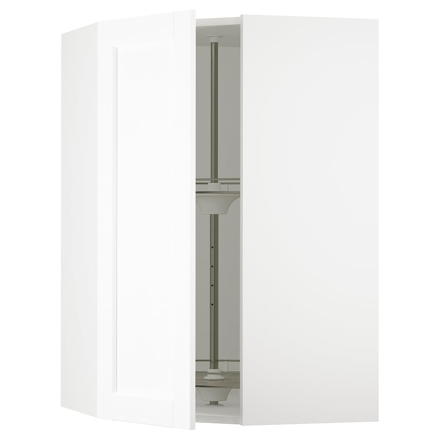 SEKTION corner wall with carousel, white Enköping/white wood