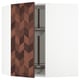SEKTION Corner wall cabinet with carousel, white Hasslarp/brown left-handed, 26x15x30 "