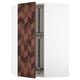 SEKTION Corner wall cabinet with carousel, white Hasslarp/brown left-handed, 26x15x40 "