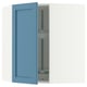 SEKTION Corner wall cabinet with carousel, white/Lerhyttan blue, 26x15x30 "