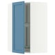 SEKTION Corner wall cabinet with carousel, white/Lerhyttan blue, 26x15x40 "