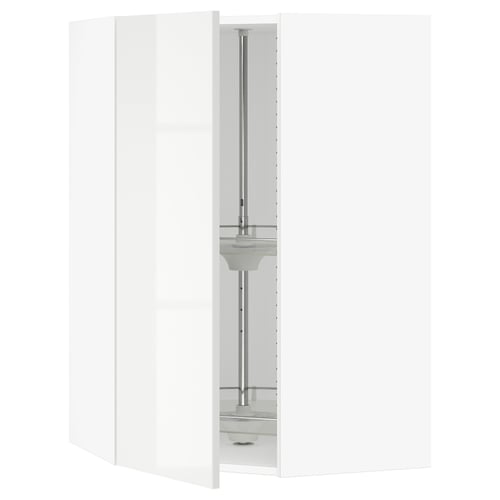 SEKTION kitchen cabinet, white, rectangular, modern, glossy.