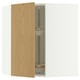 SEKTION Corner wall cabinet with carousel, white/Sinarp oak veneer, 26x15x30 "