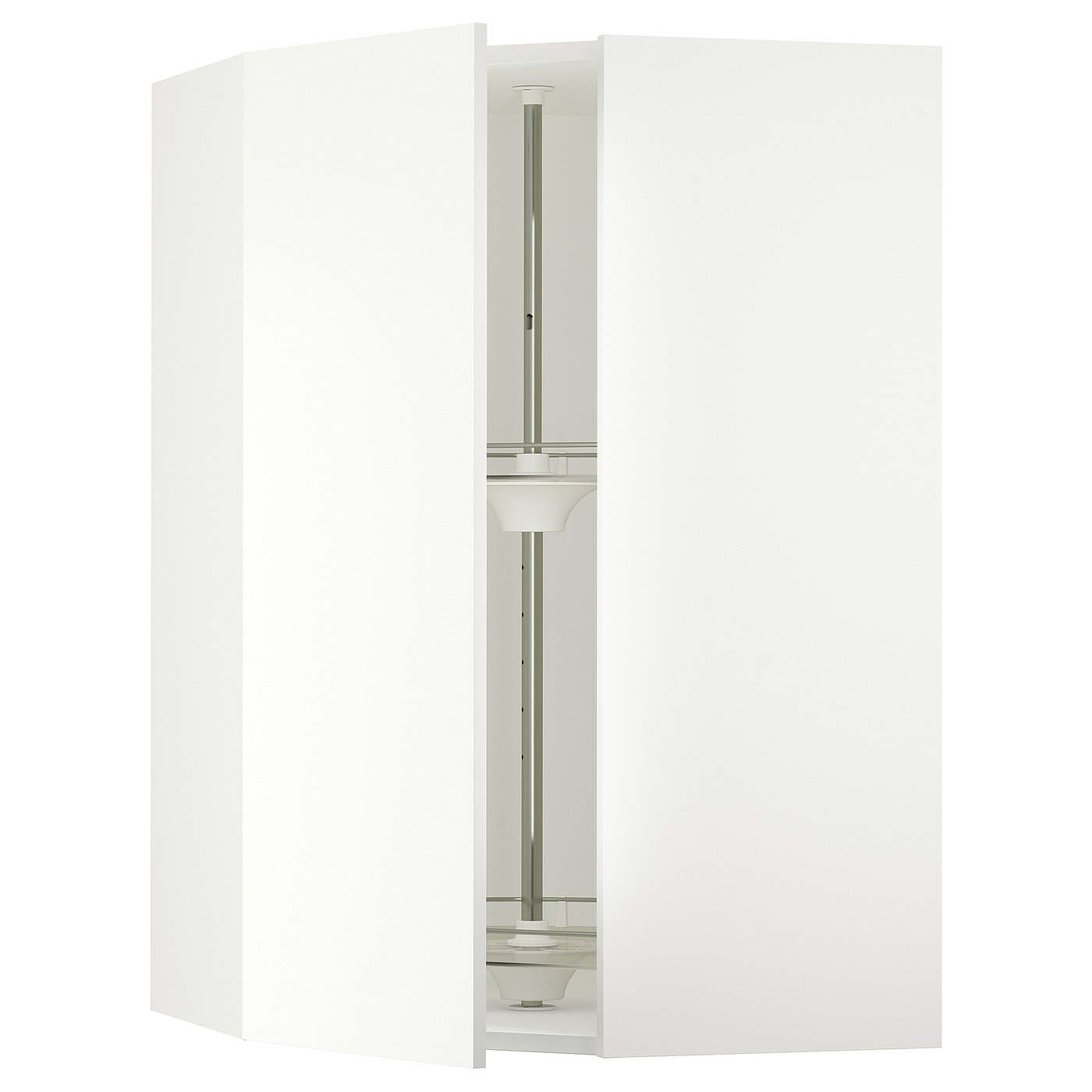 SEKTION corner wall cabinet with carousel, white/Vallstena white ...