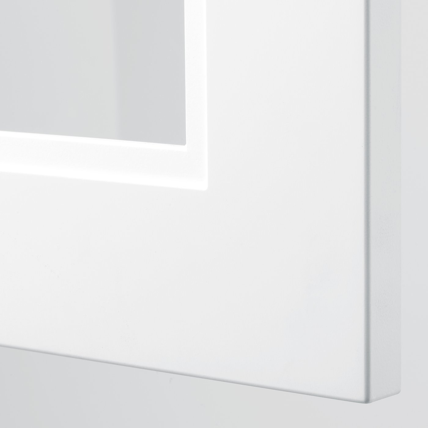 SEKTION corner wall with glass door, white/Axstad matt white