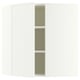 SEKTION Corner wall cabinet with shelves, white/Aspudden matte white, 26x15x30 "