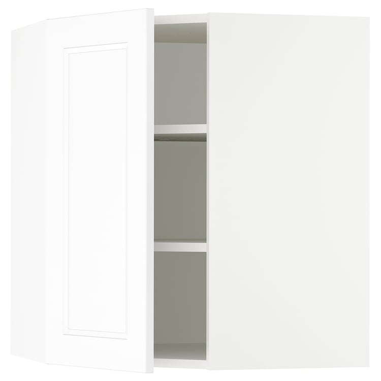 SEKTION corner wall with shelves, white/Axstad matt white