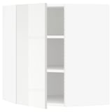 SEKTION Corner wall cabinet with shelves, white/Ringhult white, 26x15x30 "