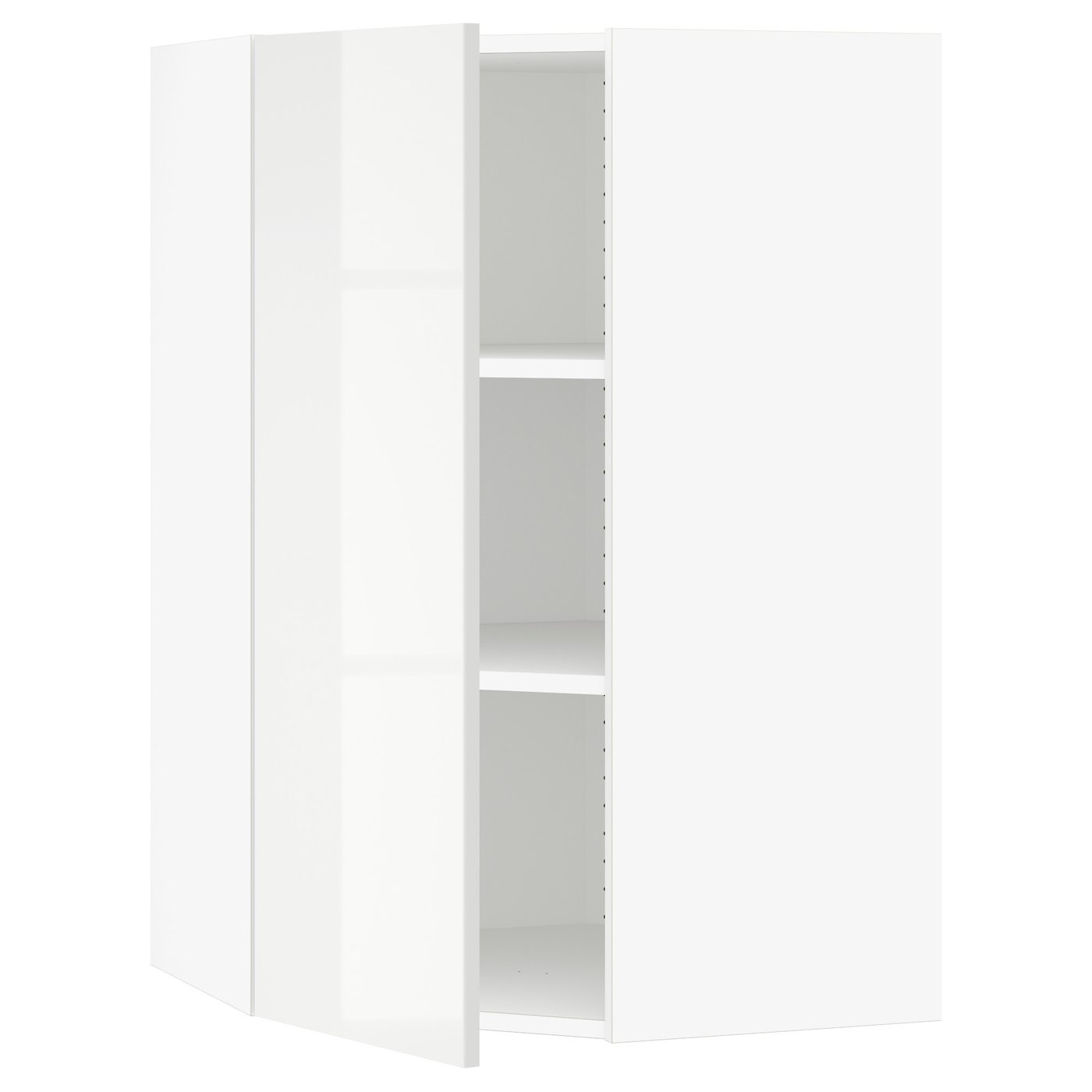 SEKTION corner wall with shelves, white/Ringhult white