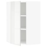 SEKTION Corner wall cabinet with shelves, white/Ringhult white, 26x15x40 "