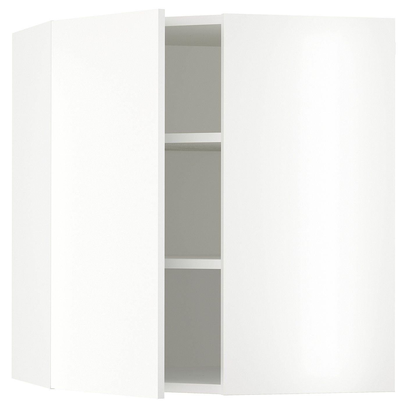SEKTION corner wall with shelves, white/Vallstena white