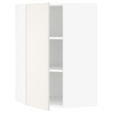 SEKTION Corner wall cabinet with shelves, white/Veddinge white, 26x15x40 "