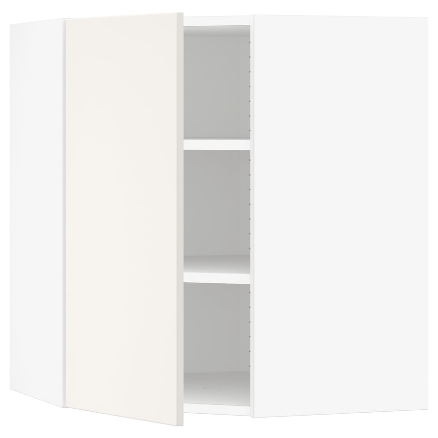 SEKTION corner wall with shelves, white/Veddinge white