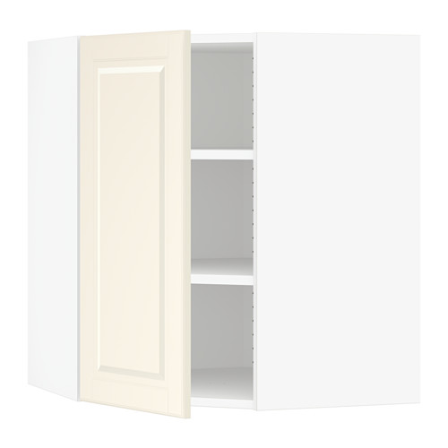SEKTION Corner wall with shelves Bodbyn offwhite, 26x15x30 " IKEA