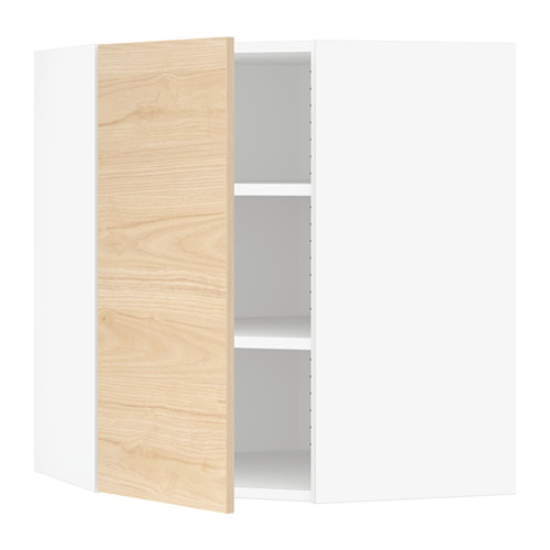 SEKTION Corner wall with shelves Askersund light ash effect