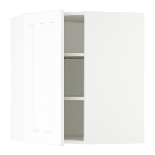 SEKTION Corner wall with shelves Axstad matt white, 26x15x30