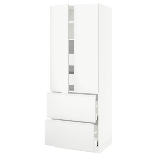 SEKTION kitchen cabinet, minimalist design, soft-close drawers.