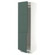 SEKTION High cabinet for fridge/freezer, white/Aspudden dark gray-green, 24x24x80 "