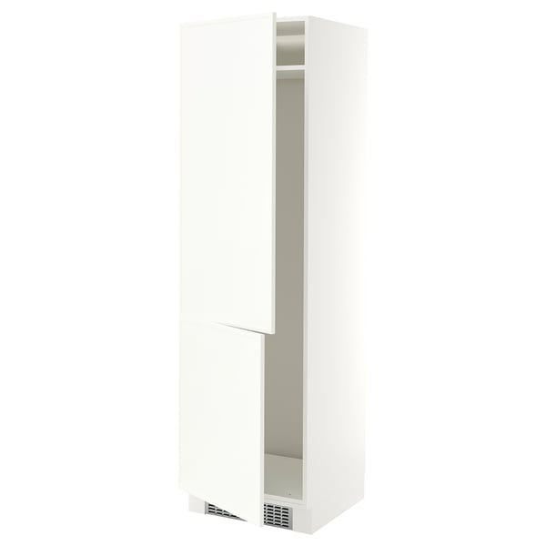 SEKTION High cabinet for fridge/freezer, white/Aspudden matte white, 24x24x80 "