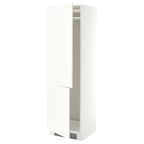 SEKTION High cabinet for fridge/freezer, white/Aspudden matte white, 24x24x80 "