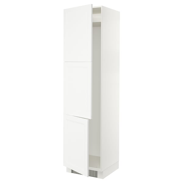 SEKTION High cabinet for fridge/freezer, white/Axstad matte white, 24x24x90 "