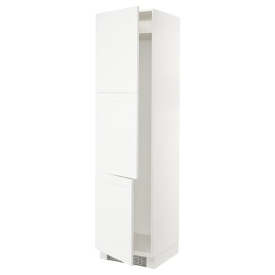 SEKTION High cabinet for fridge/freezer, white/Axstad matte white, 24x24x90 "