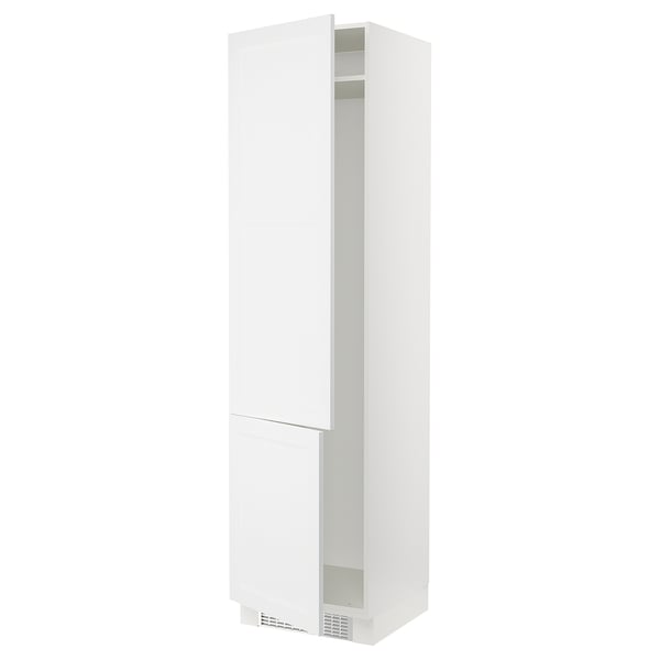 SEKTION High cabinet for fridge/freezer, white/Axstad matte white, 24x24x90 "