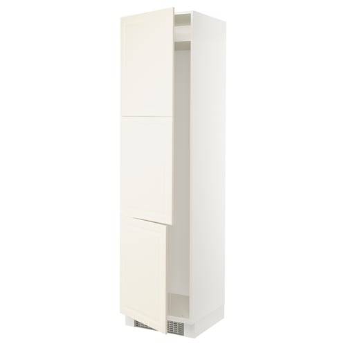 SEKTION kitchen cabinet, off-white, rectangular, bevelled edges, adjustable shelves.