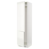 SEKTION High cabinet for fridge/freezer, white/Bodbyn off-white, 24x24x90 "