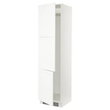SEKTION High cabinet for fridge/freezer, white Enköping/white wood effect, 24x24x90 "