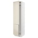 SEKTION High cabinet for fridge/freezer, white/Havstorp beige, 24x24x90 "
