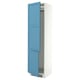 SEKTION High cabinet for fridge/freezer, white/Lerhyttan blue, 24x24x90 "